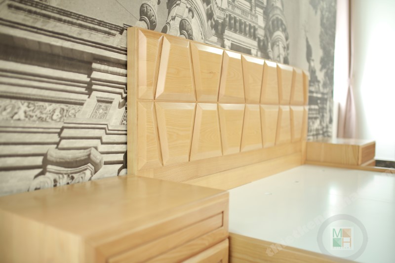 Giường ngủ hiện đại gỗ sồi tự nhiên 03 Giường ngủ hiện đại gỗ sồi tự nhiên 03